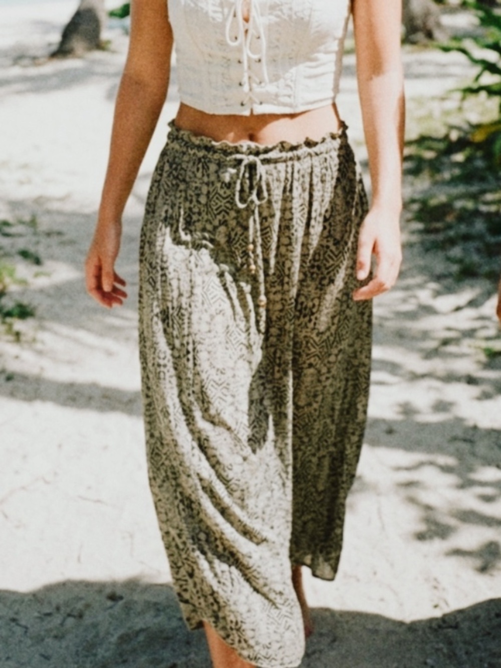 Billabong Tribal Print Maxi Skirt  - Size Small